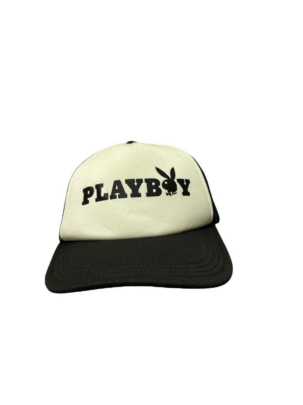Lids Playboy Logo Mesh Snapback Trucker Hat Cap Adjustable